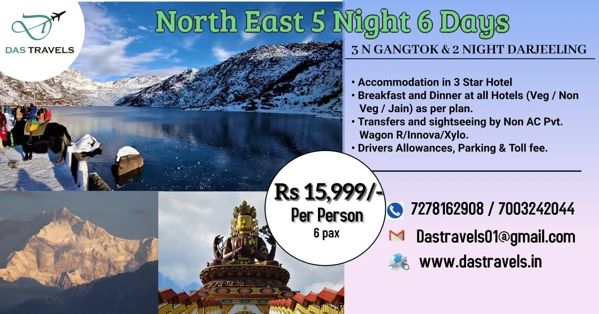 north east tour package 5 nights 6 days