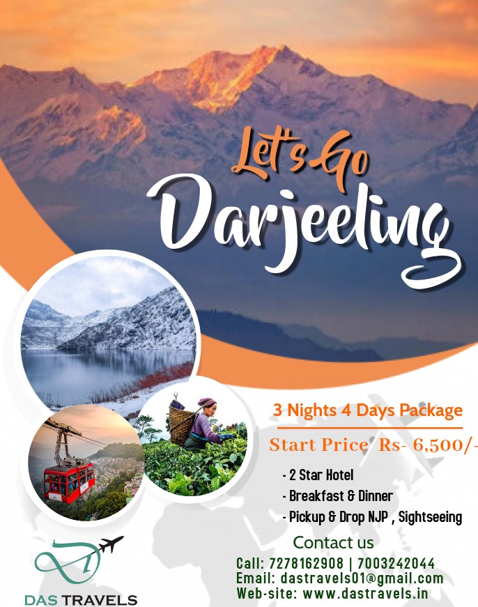 darjeeling 3 days tour cost
